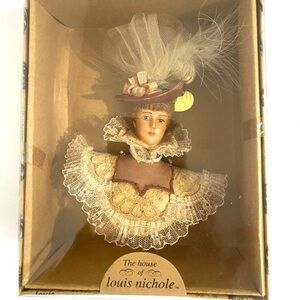 Vintage Kurt Adler Louis Nichole NIB Victorian Lady Christmas Ornament